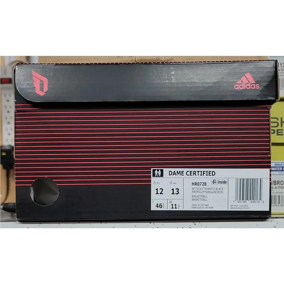 Adidas shoes - adidas Dame Certified - Dame Certified - HR0728 - Black/Red (UPC: 195904440134) 6