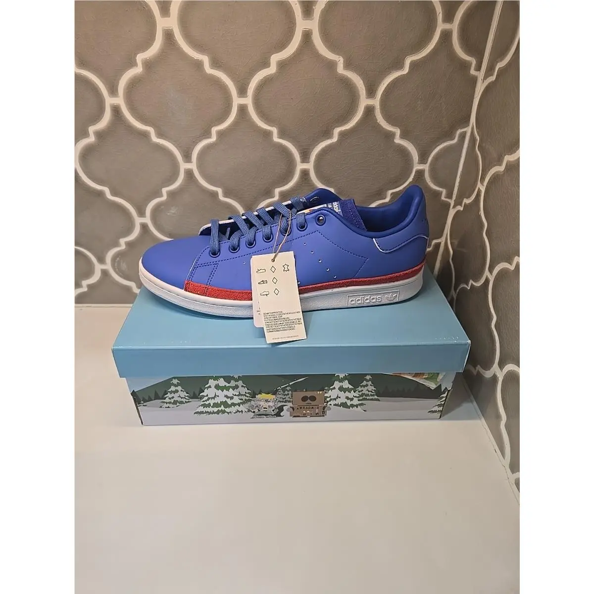 Adidas Stan Smith South Park Stan Marsh Blue Mens US Size 9 - GY6491