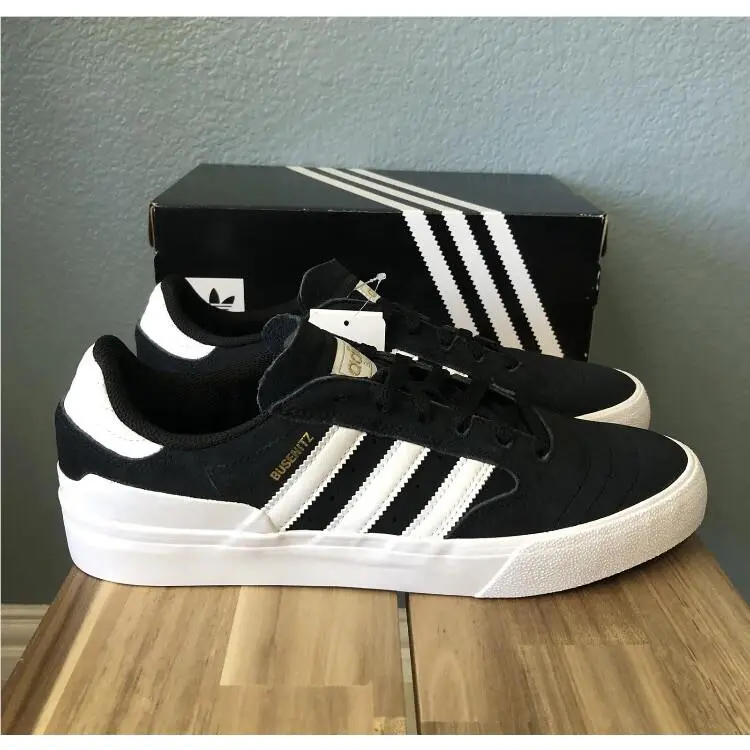 Busenitz Vulc II Men’s Skateboarding Shoes Size 9.5 Black Suede EF8472 by Adidas