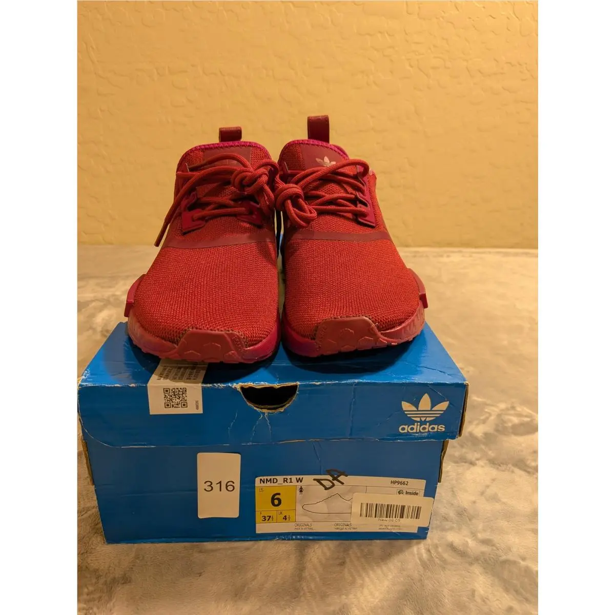 Shoes Womens Size 6 Red NMD_R1 W Mesh Running Athletic Sneaker HP9662 by Adidas
