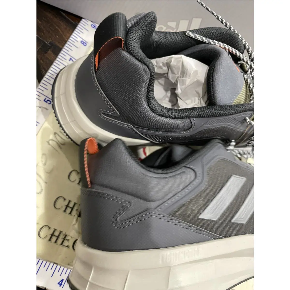 Adidas shoes - adidas Duramo Protect - Duramo Protect - GW4155 - Grey/Iron Metallic/Beam Orange (UPC: 195739803982) 1