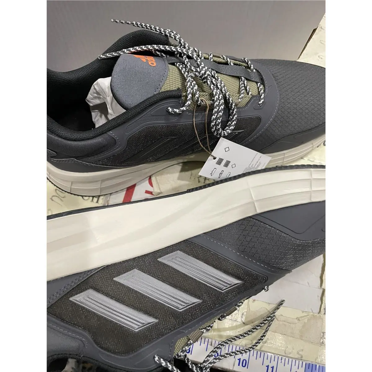Adidas shoes - adidas Duramo Protect - Duramo Protect - GW4155 - Grey/Iron Metallic/Beam Orange (UPC: 195739803982) 3
