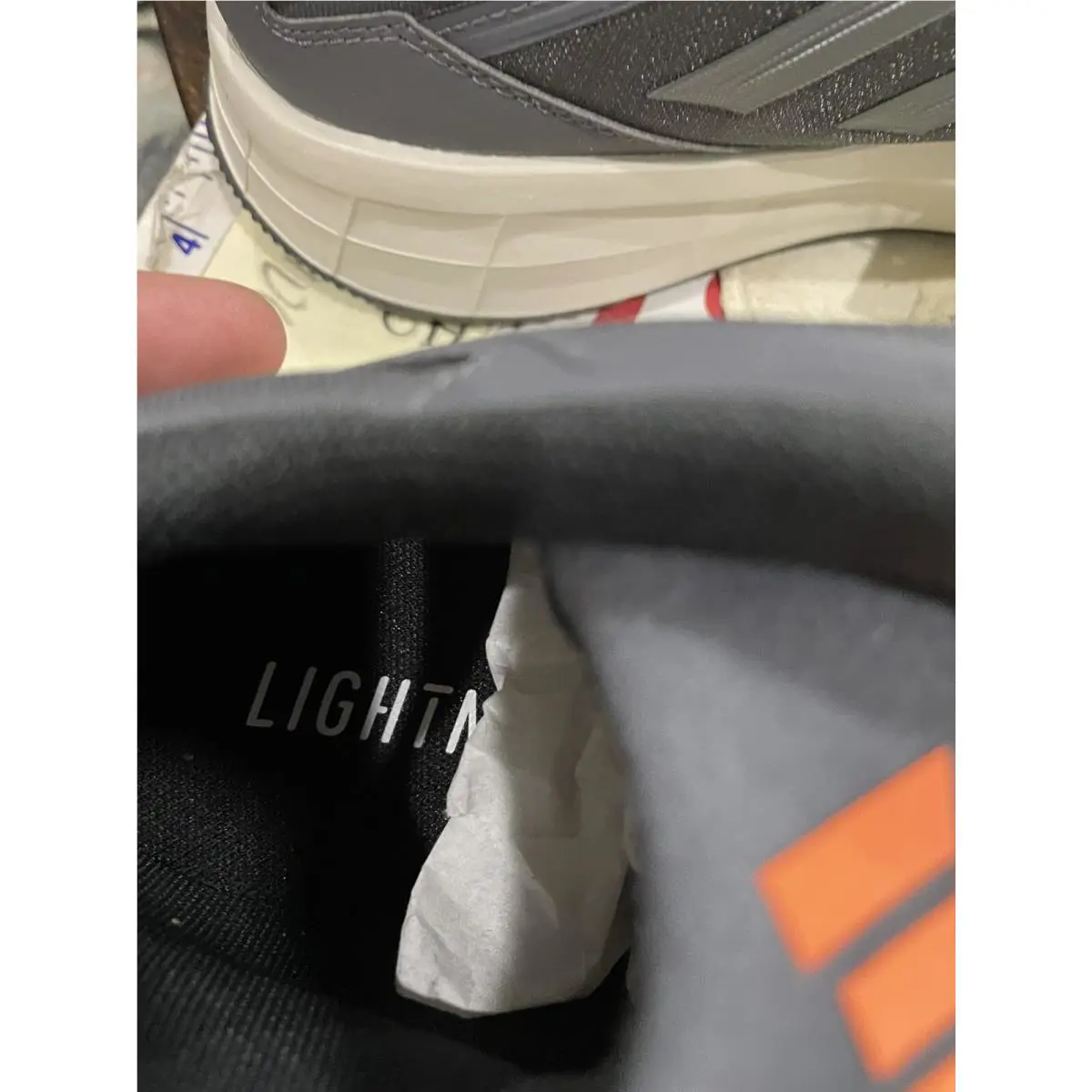 Adidas shoes - adidas Duramo Protect - Duramo Protect - GW4155 - Grey/Iron Metallic/Beam Orange (UPC: 195739803982) 5