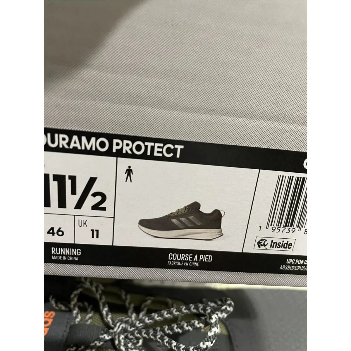 Adidas shoes - adidas Duramo Protect - Duramo Protect - GW4155 - Grey/Iron Metallic/Beam Orange (UPC: 195739803982) 7
