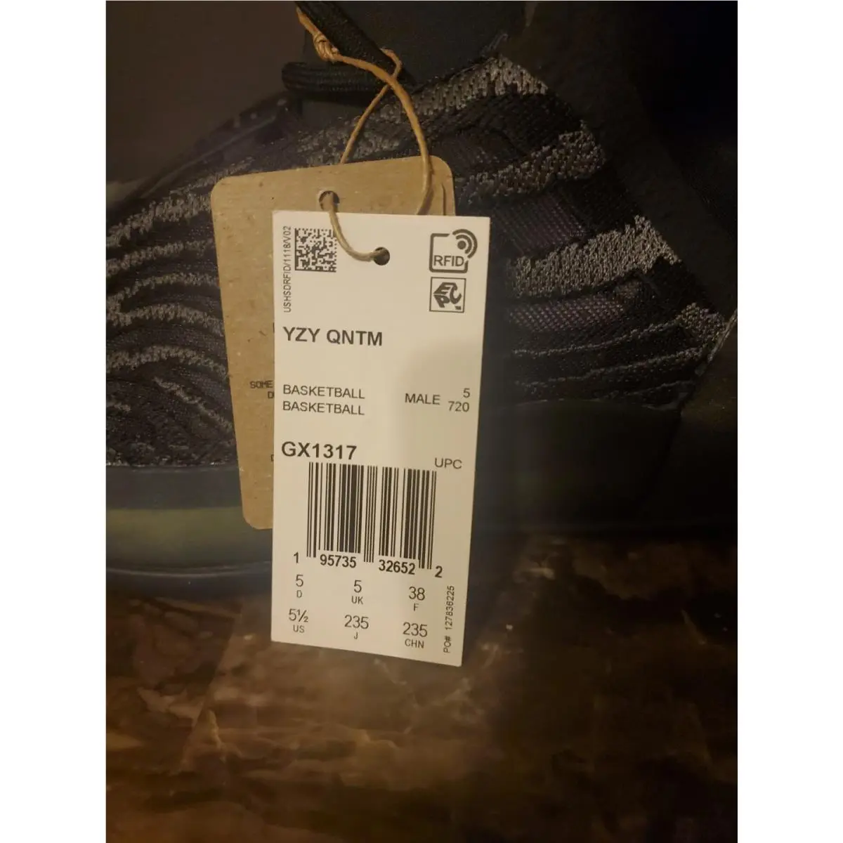 Adidas shoes - Adidas Yeezy Quantum - Yeezy Quantum - GX1317 - Black (UPC: 195735326522) 4