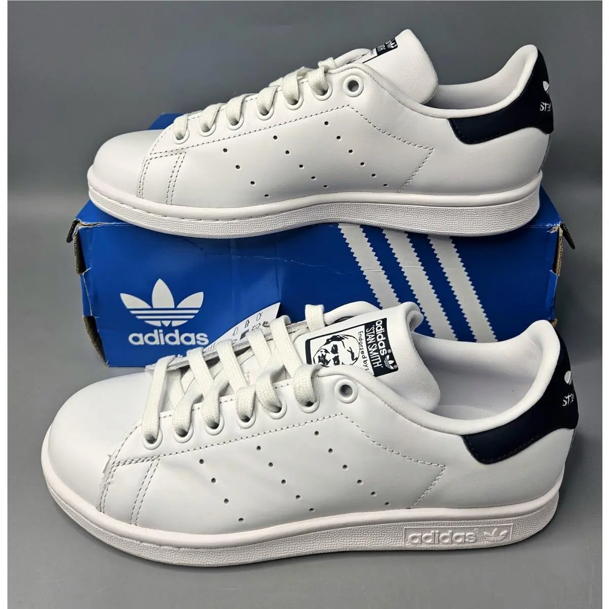 Adidas shoes - M20325 - M20325 - Footwear White/Footwear White/Navy 3