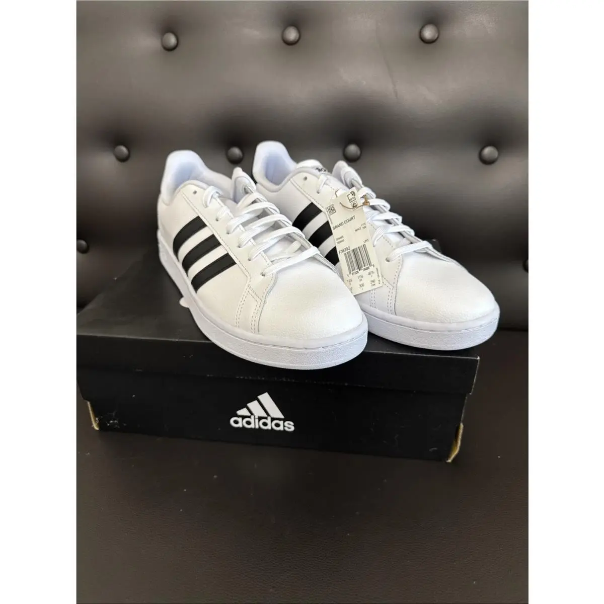 Adidas Grand Court F36392 Men’s Size 12 White Black