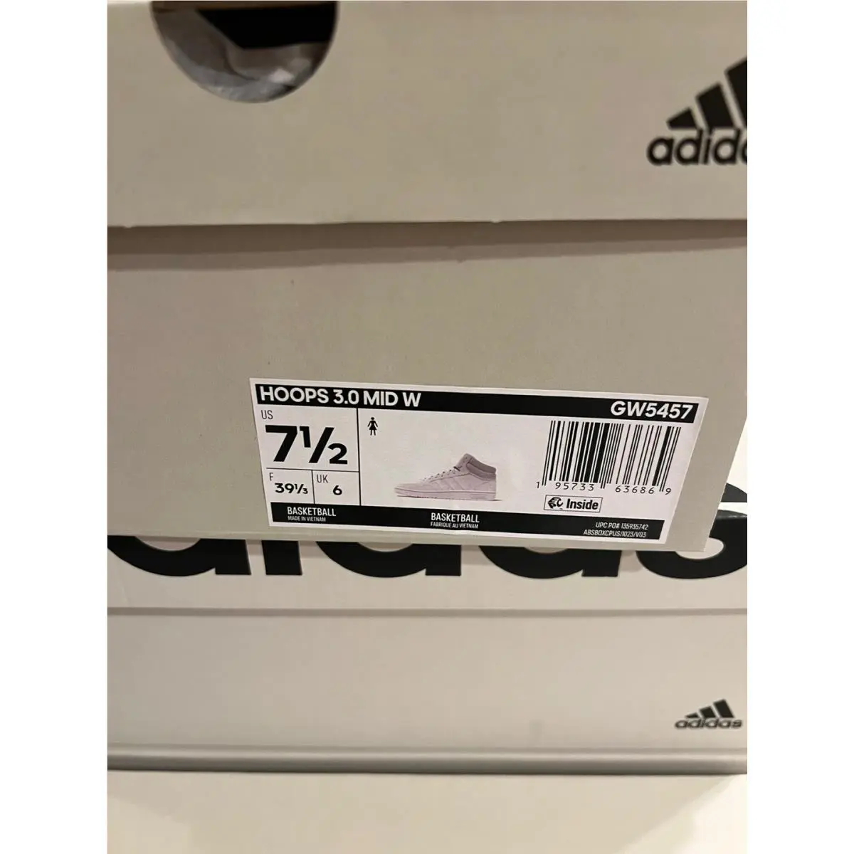 Adidas shoes - adidas Hoops 3.0 - Hoops - GW5457 - White 6