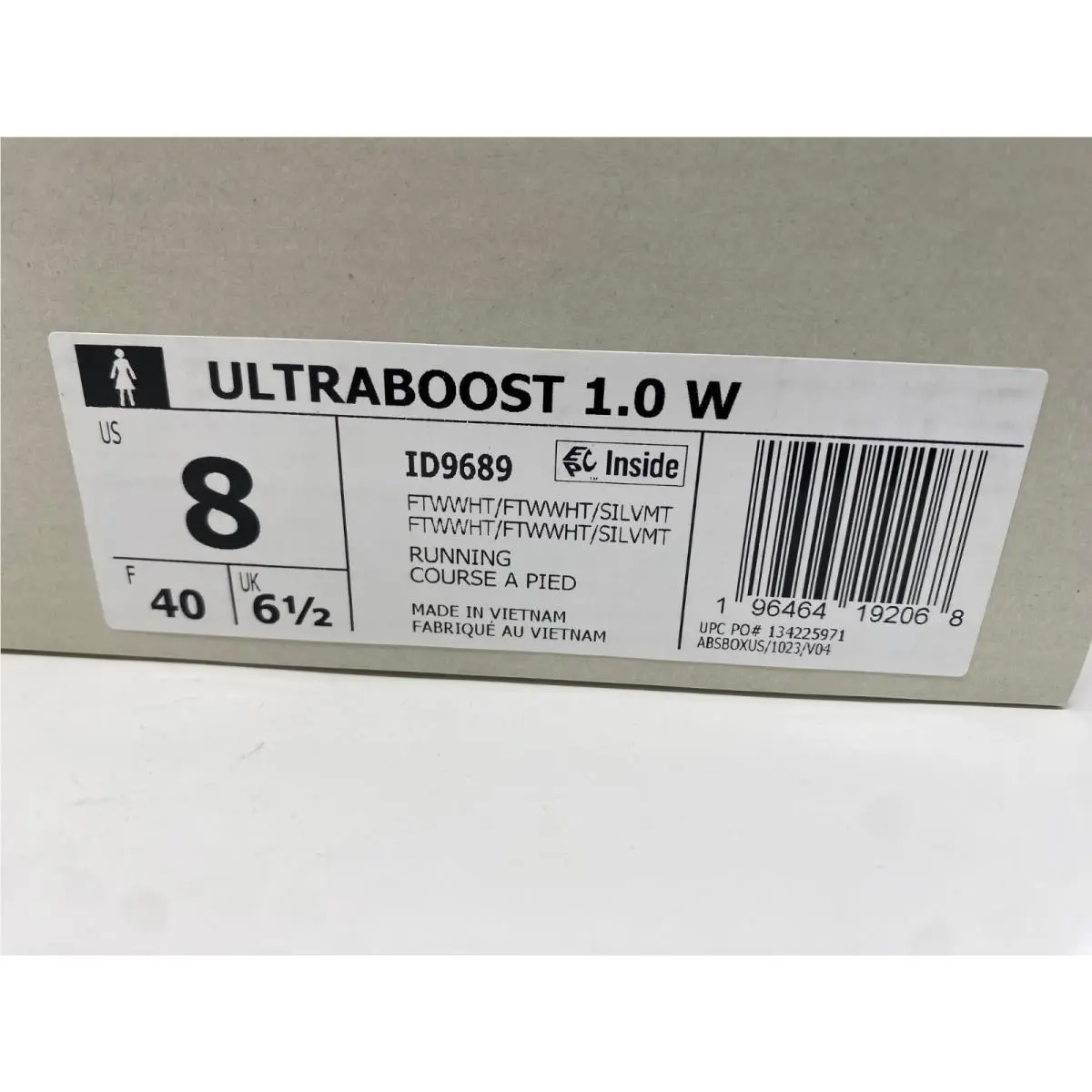 Adidas shoes - adidas UltraBoost 1.0 - UltraBoost - ID9689 - White (UPC: 196464192068) 8