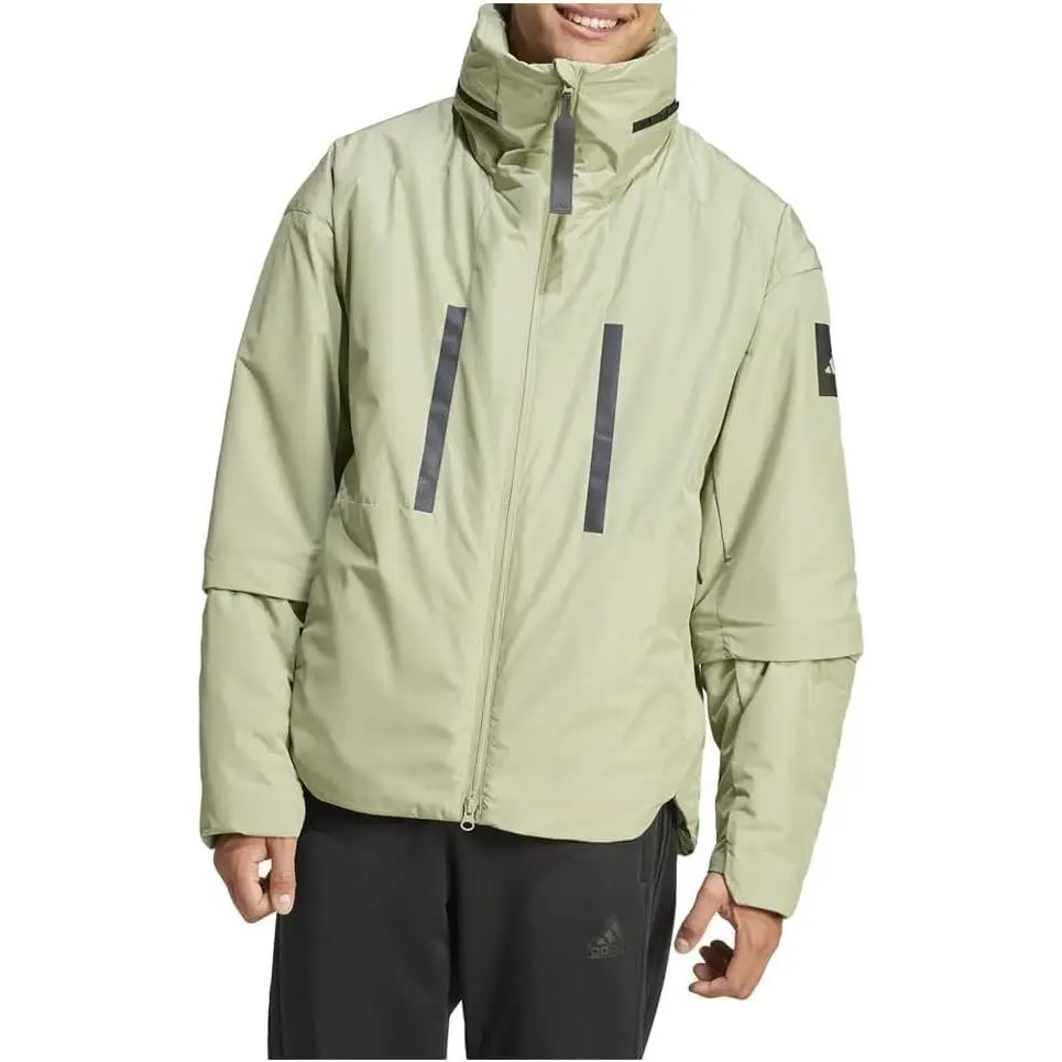 Adidas Mens L Large Myshelter Insulated Primaloft Lite Bomber Jacket JG3984