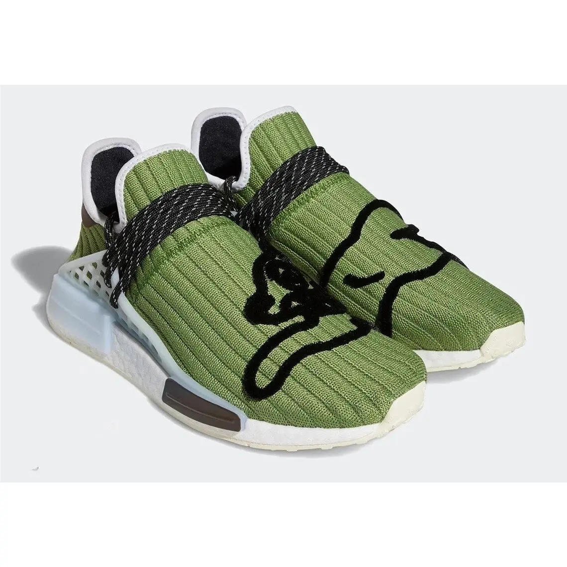 Men`s Size 5.5 Adidas x Billionaire Boys Club Nmd Hu Running Dog Green Shoes