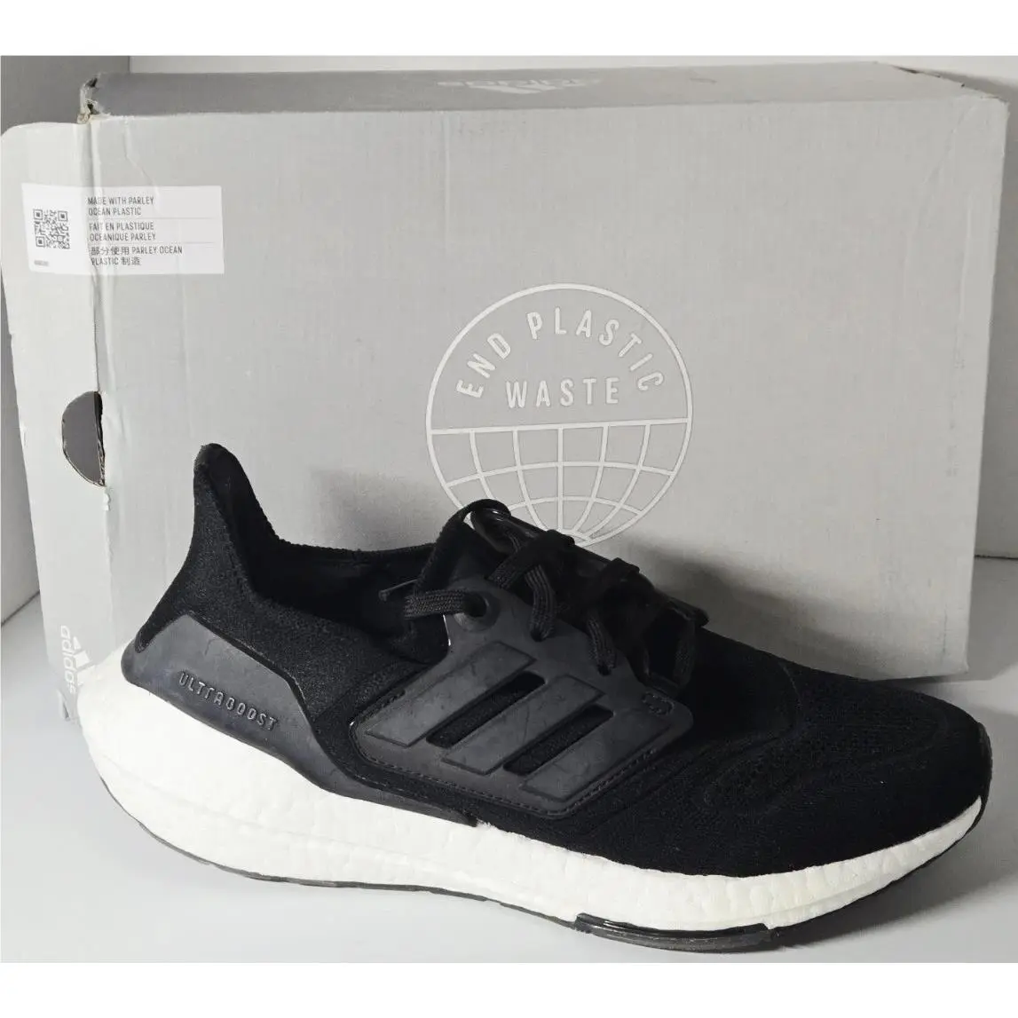Ultraboost 22 Women`s Black/black/white Size 10 by Adidas