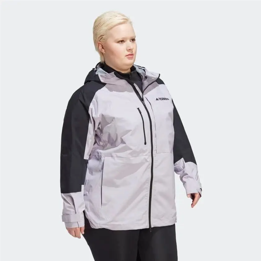 Adidas clothing - Adidas Terrex Xploric Rain.RDY Hiking Jacket - HM4078 - Silver Dawn (UPC: 195745426328) 0