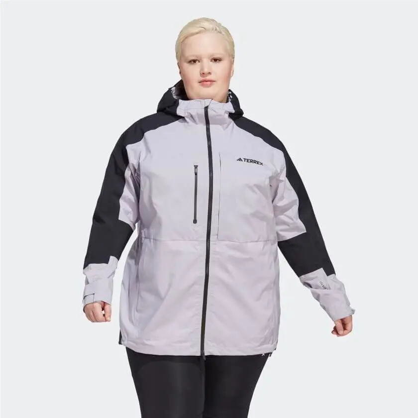 Adidas clothing - Adidas Terrex Xploric Rain.RDY Hiking Jacket - HM4078 - Silver Dawn (UPC: 195745426328) 1