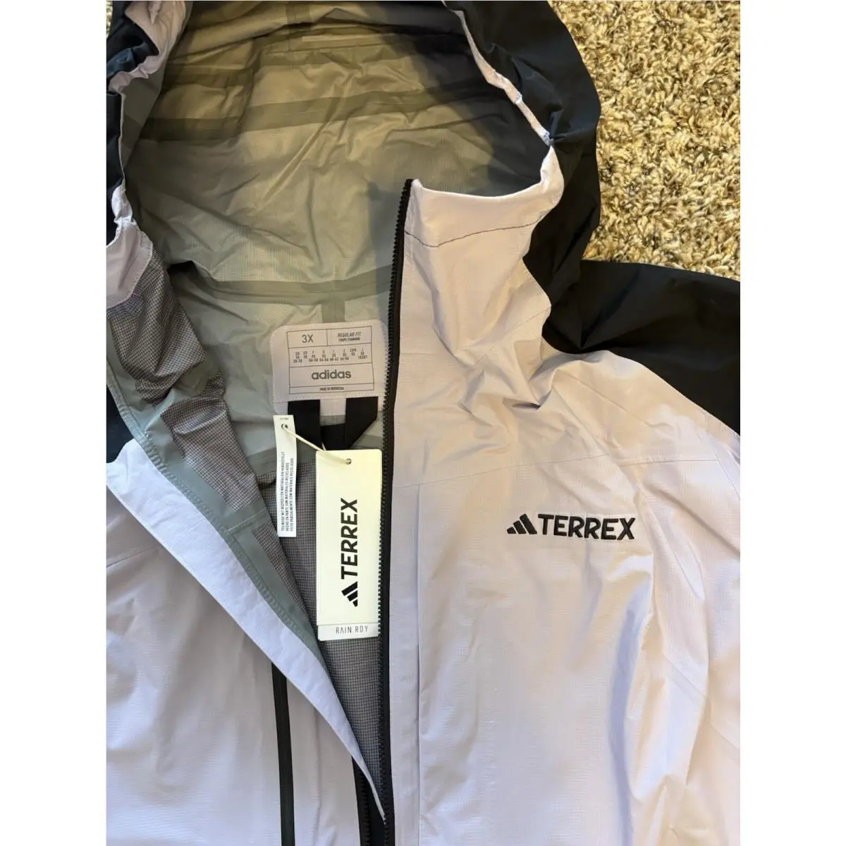 Adidas clothing - Adidas Terrex Xploric Rain.RDY Hiking Jacket - HM4078 - Multicolor (UPC: 195745426328) 4
