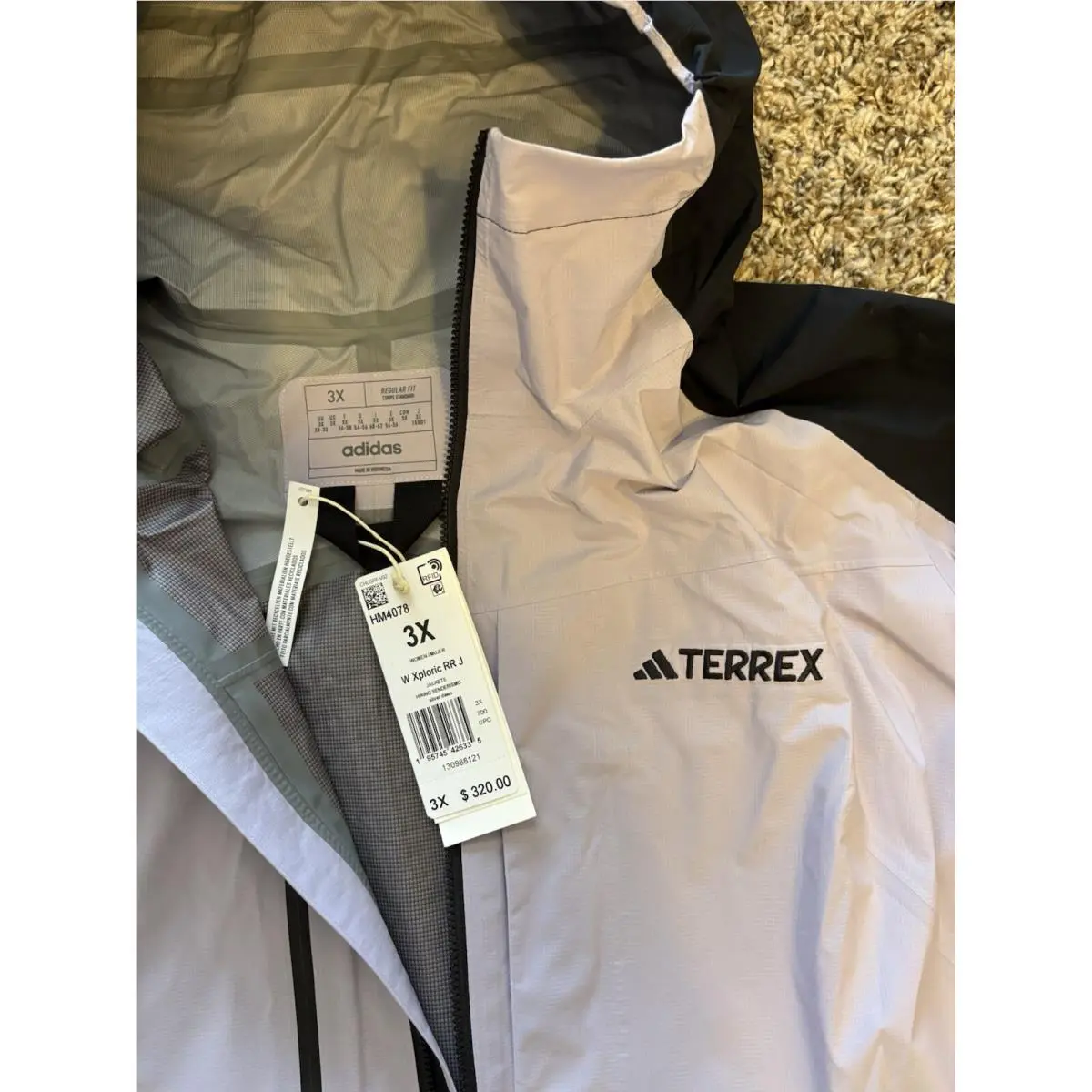 Adidas clothing - Adidas Terrex Xploric Rain.RDY Hiking Jacket - HM4078 - Multicolor (UPC: 195745426328) 5