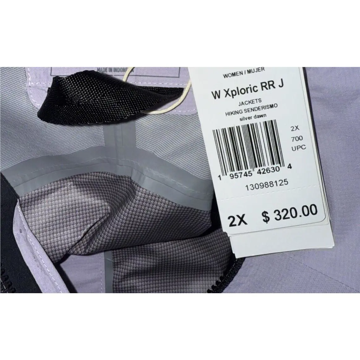 Adidas clothing - Adidas Terrex Xploric Rain.RDY Hiking Jacket - HM4078 - Silver Dawn (UPC: 195745426328) 5