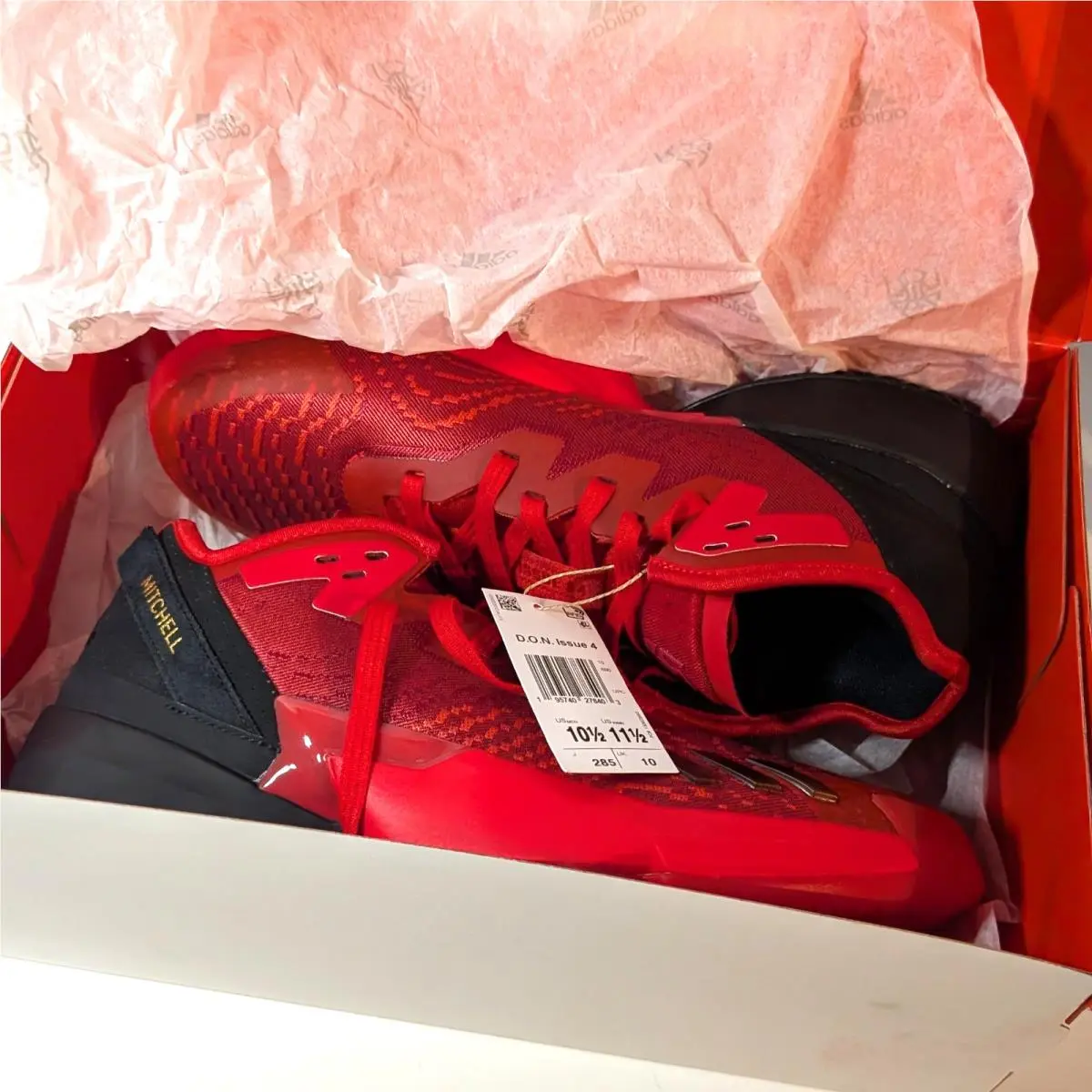 Adidas shoes - adidas D.O.N. Issue #4 - Issue - GX6886 - Red (UPC: 195740278403) 3
