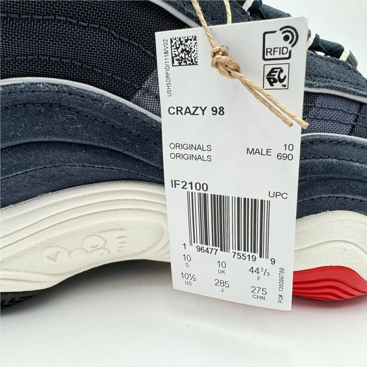 Adidas shoes - adidas Crazy 98 - Crazy - IF2100 - Blue (UPC: 196477755199) 0