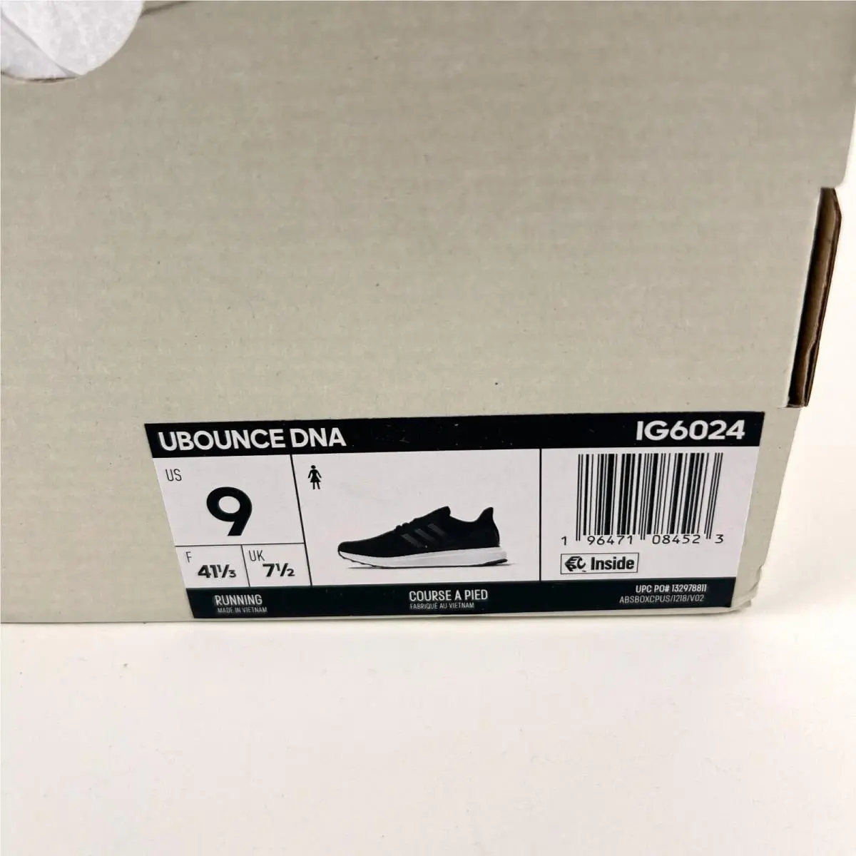 Adidas shoes - UBOUNCE DNA - UBOUNCE DNA - IG6024 - Black (UPC: 196471084523) 1