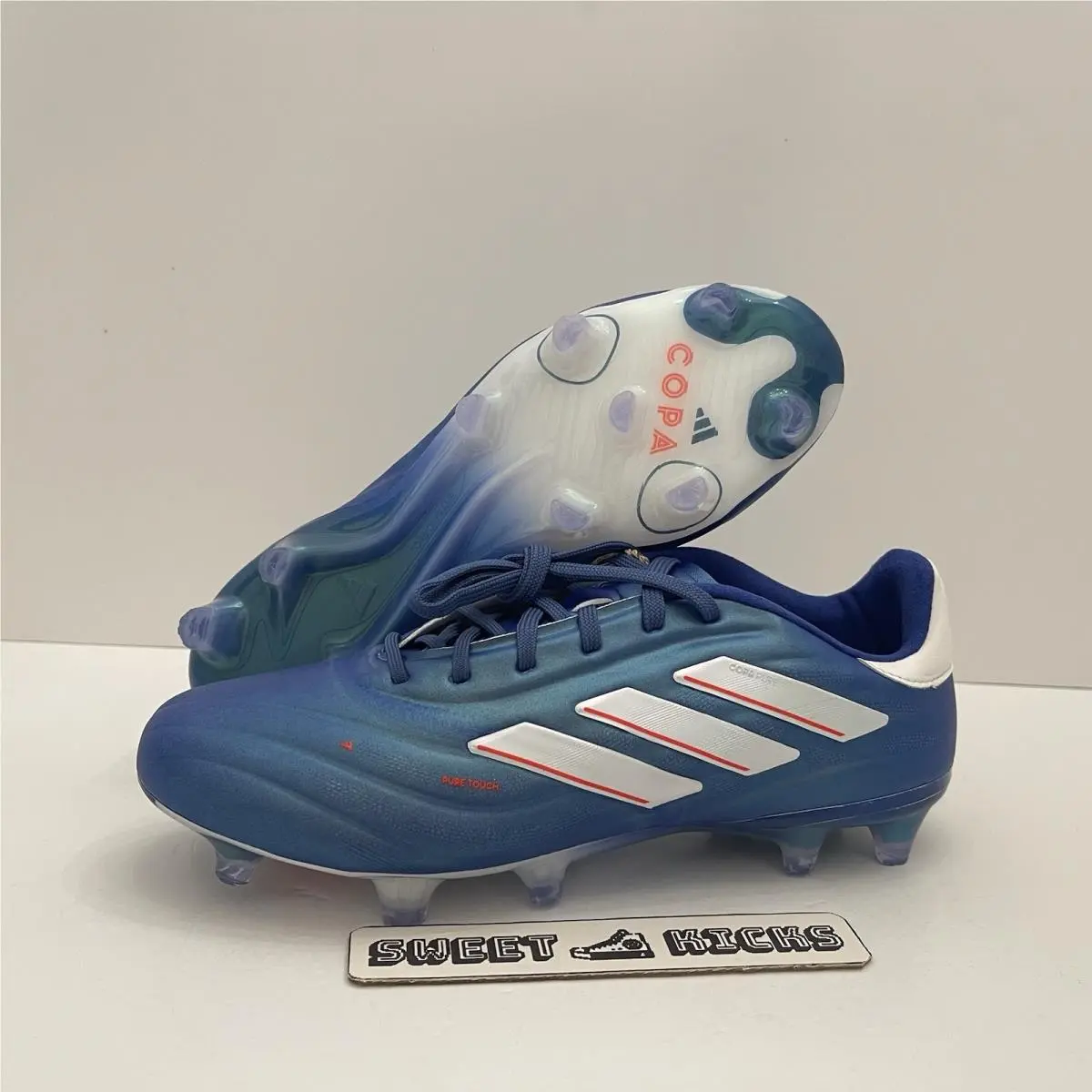 Size 7.5 Adidas Men`s Copa Pure 2.1 FG Cleat Marinerush Pack Lucid Blue IE4894