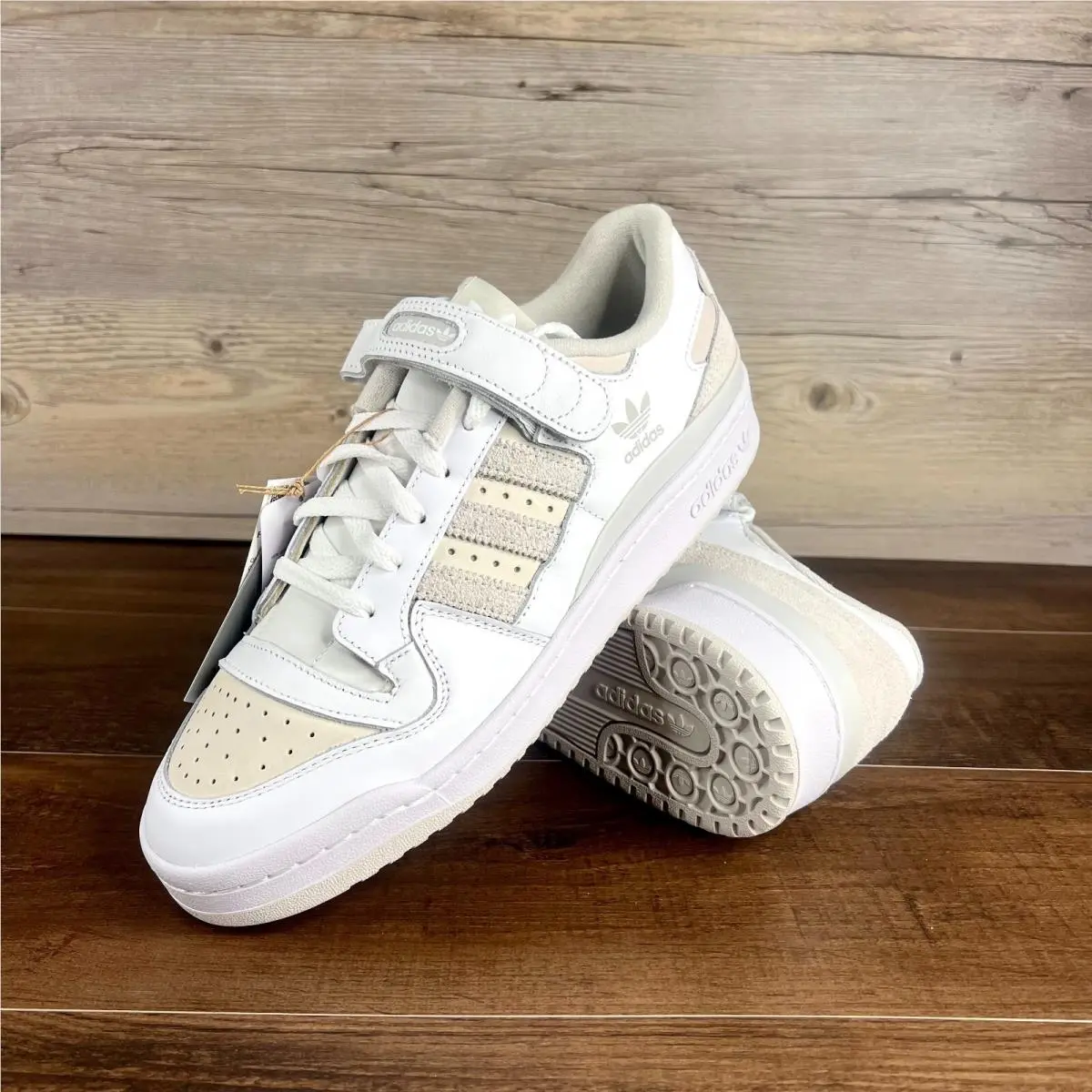 Adidas Forum Low Mens Size 11 Cloud White Grey One Chalk White HQ6804