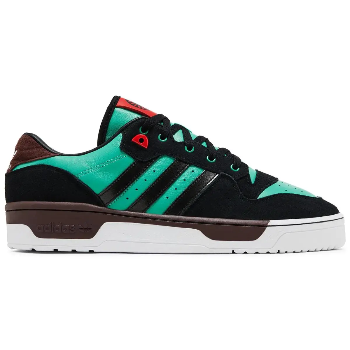Adidas Rivalry Low Demon Slayer `tanjiro` Mens Size 12 Black/green Shoes JI3312 - Core Black/Pantone/Pantone
