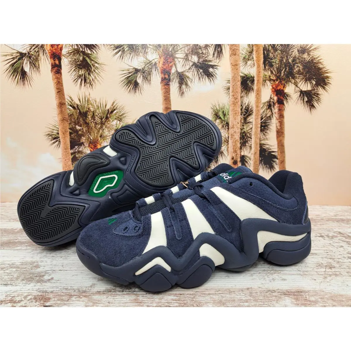 Adidas shoes - adidas Hyc Crazy 8 Low Basketball - IH2825 - Blue (UPC: 0196477717753) 6