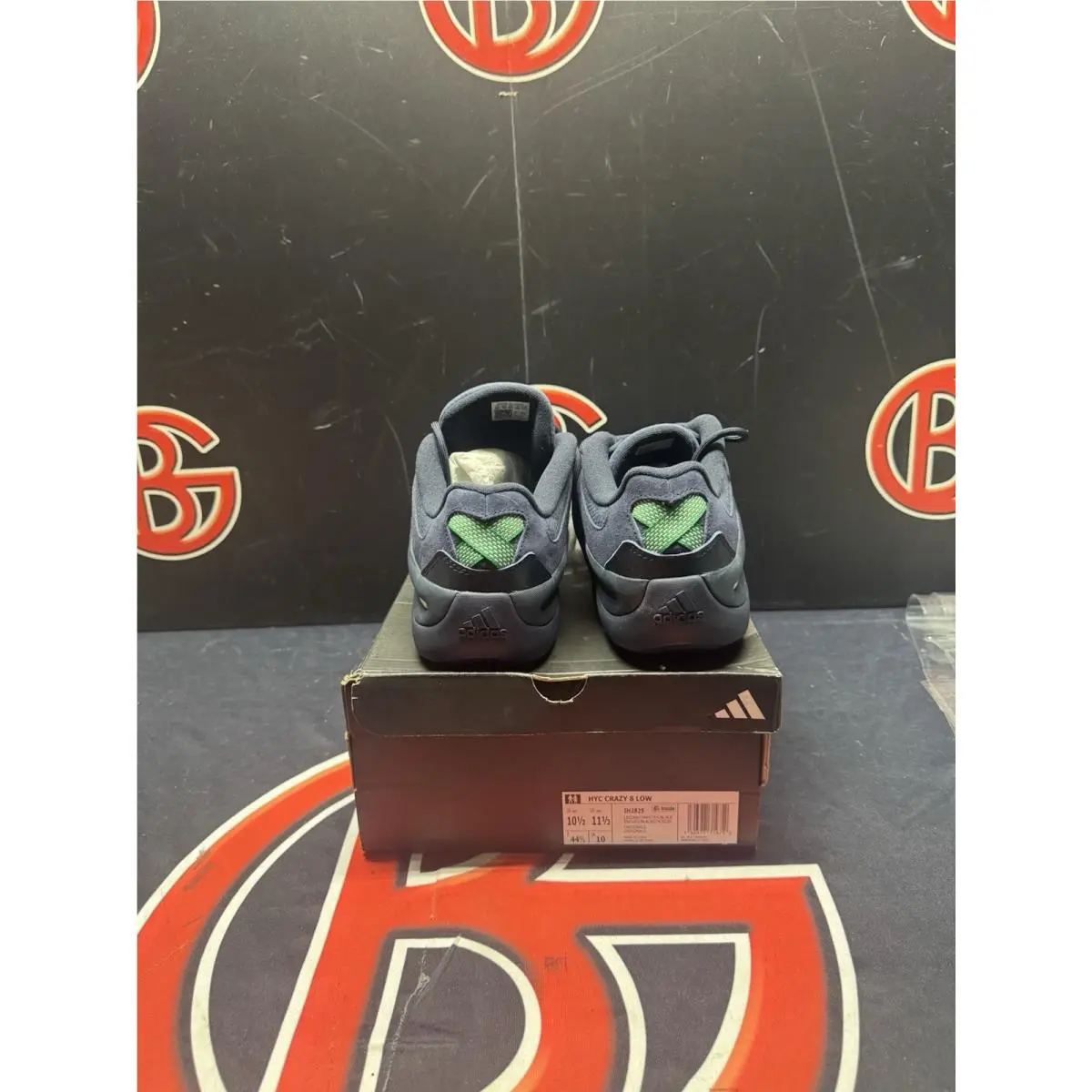 Adidas shoes - adidas Hyc Crazy 8 Low Basketball - IH2825 - Blue (UPC: 0196477717753) 3