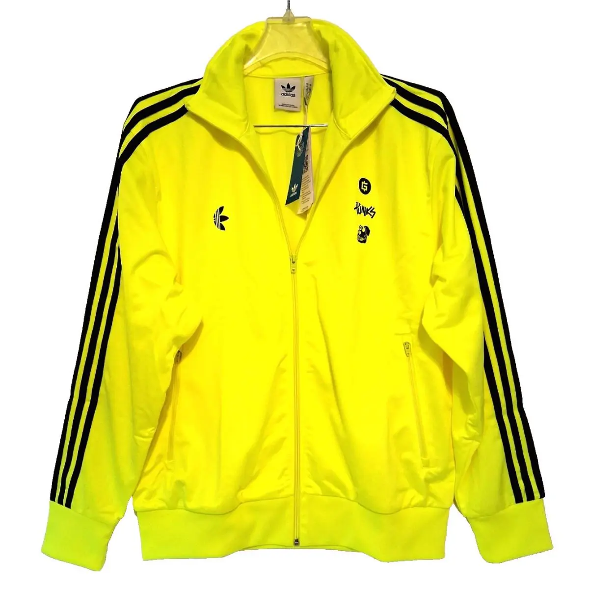Track Jacket Large Neon Yellow Bored Ape Yacht Club Bayc Firebird Y2K by Adidas