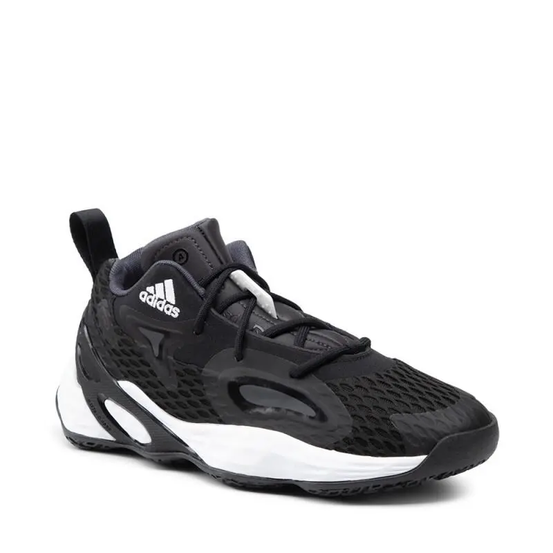 Men Adidas Exhibit A Low Basketball Shoes Sneakers Size 7 Black White H67738