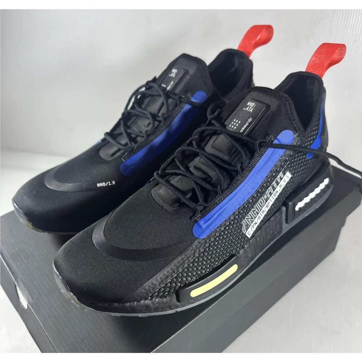 Adidas Nmd R1 Spectoo Black Men’s Size 11.5 US FZ3201 Ata Flow