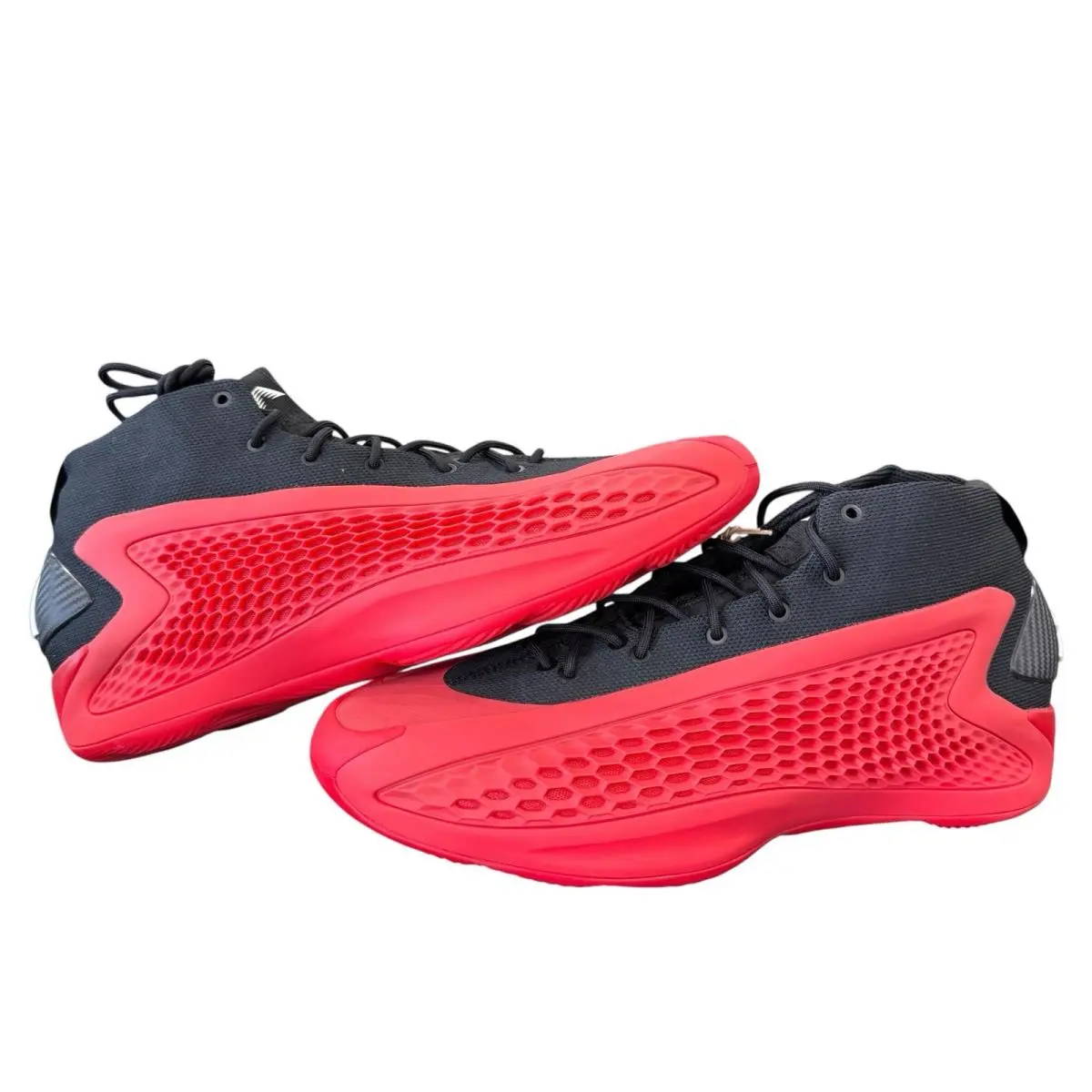 IG6669 Mens Adidas Anthony Edwards 1 Black and Red Size 8.5
