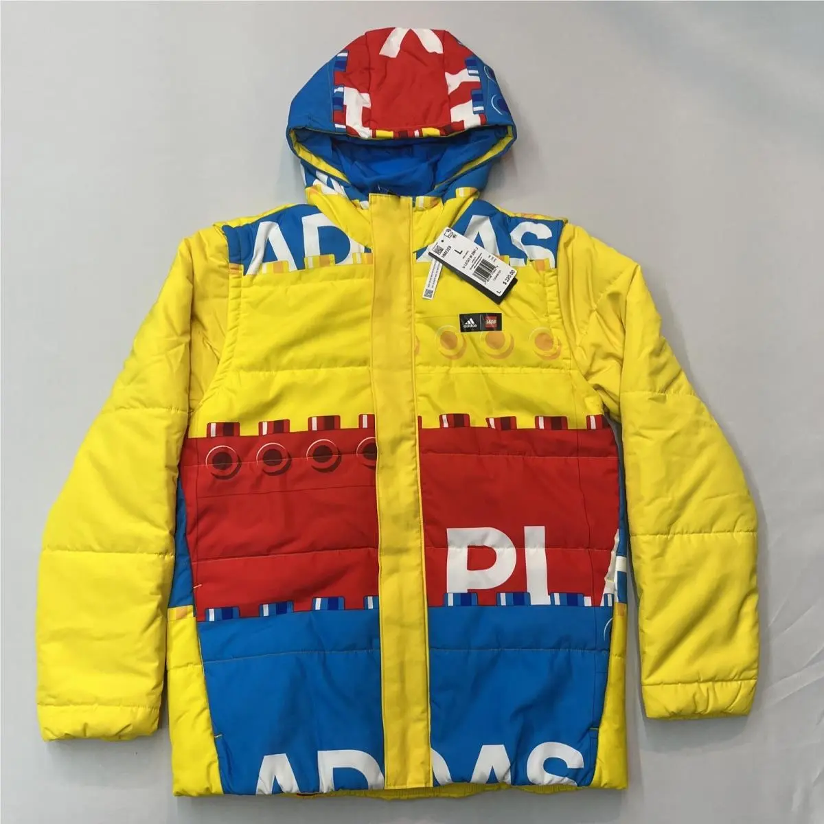 Kids  x Lego U Lego W 2in1 Puffer Padded Jacket - Size L HM2228 by Adidas