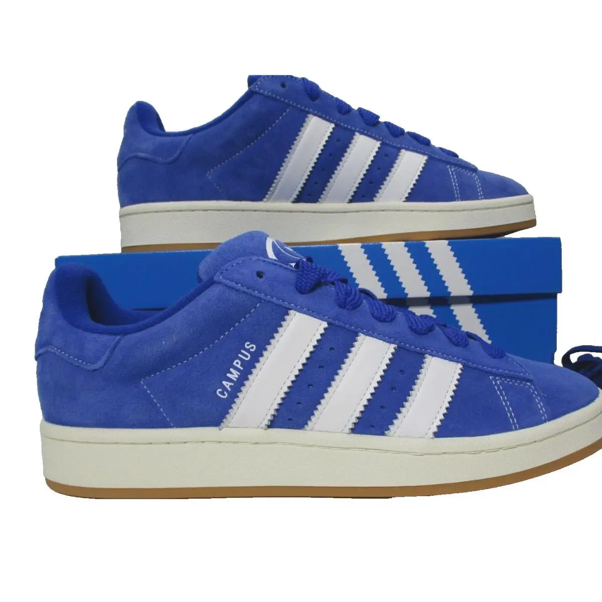 Campus 00`s Blue White Suede Sneakers Shoes Mens Sz 10.5 by Adidas