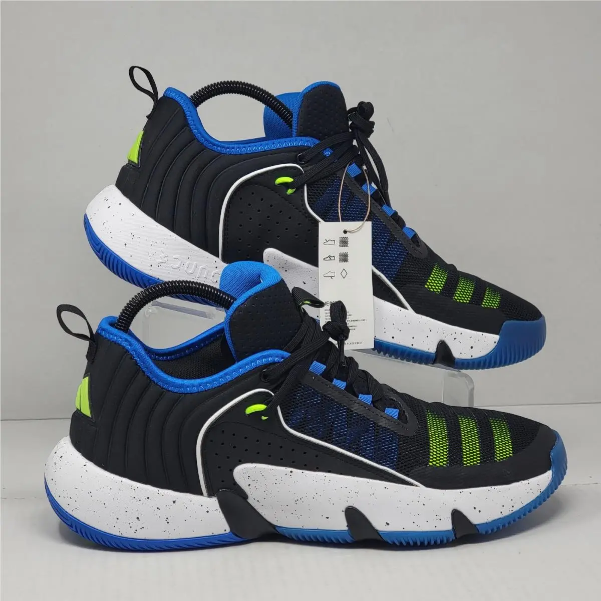 Adidas shoes - adidas trae unlimited - trae unlimited - IE0078 - Black, Blue, Lime Green (UPC: 196472203848) 0
