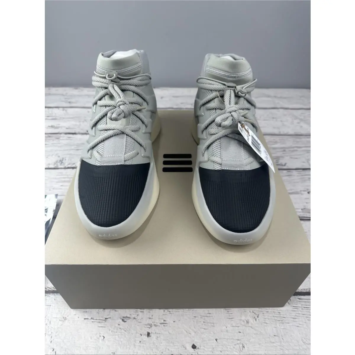 Adidas shoes - Fear of God Athletics x adidas I BASKETBALL - IE6188 - Gray, Manufacturer: Sesame/Carbon/Sesame 5