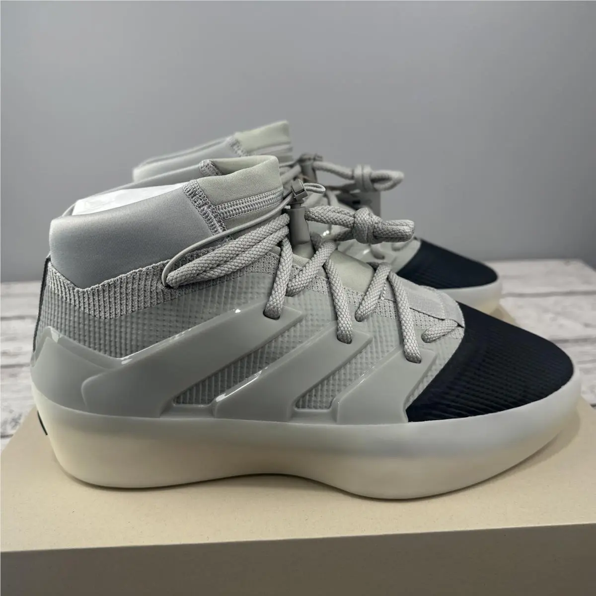 Adidas shoes - Fear of God Athletics x adidas I BASKETBALL - IE6188 - Gray, Manufacturer: Sesame/Carbon/Sesame 4