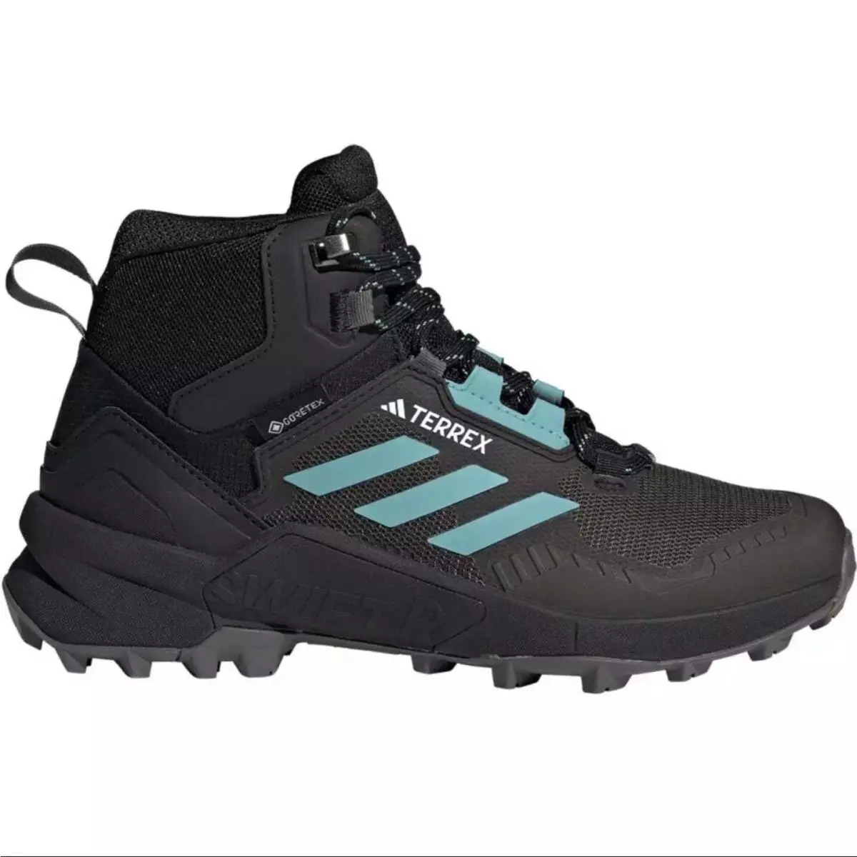 Terrex Gore-tex Swift R3 Mid Gtx Women`s Core Black/mint Ton/grey 8 by Adidas