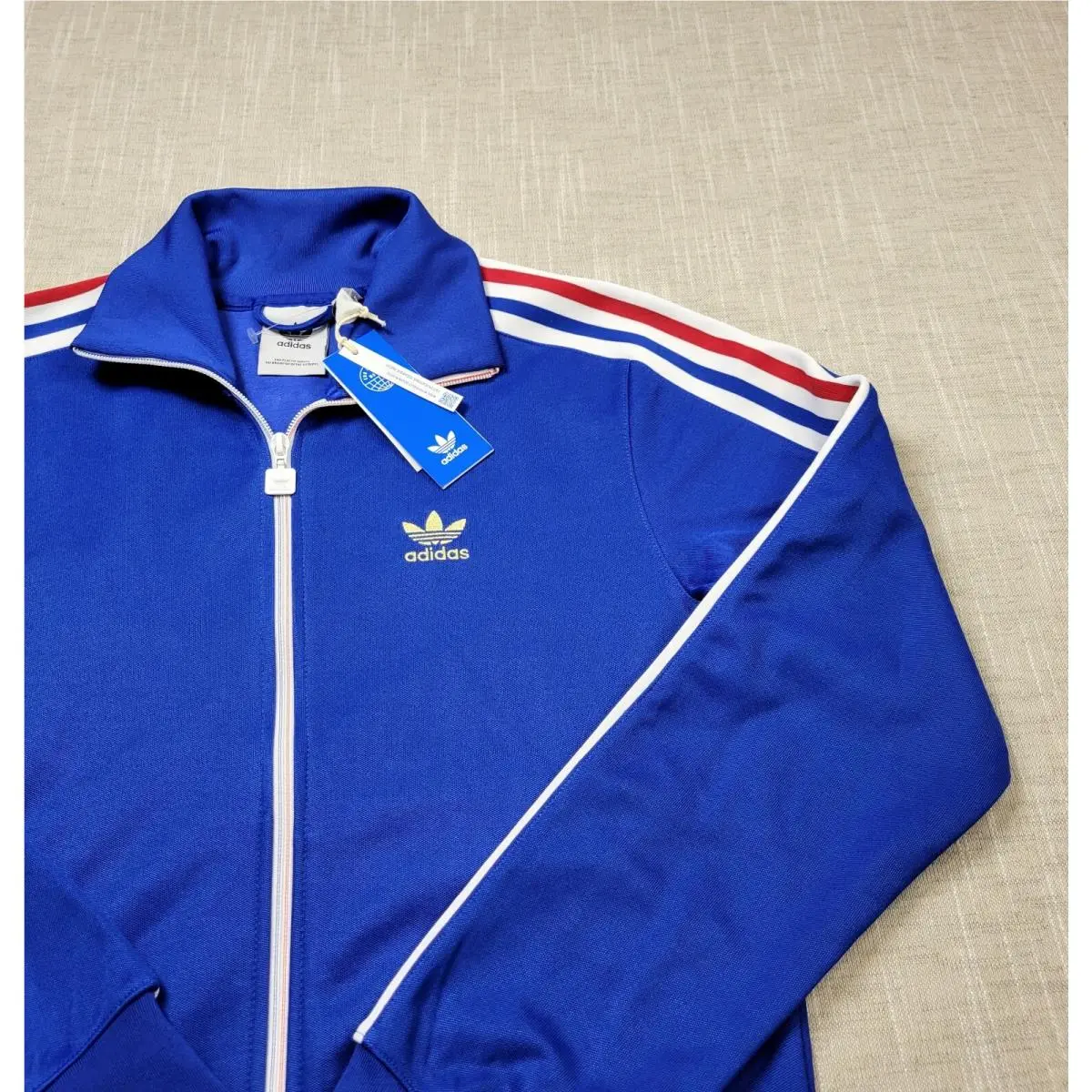 Adidas clothing - Adidas Beckenbauer FB Nations France - HK7406 - Blue Gold Red White 1
