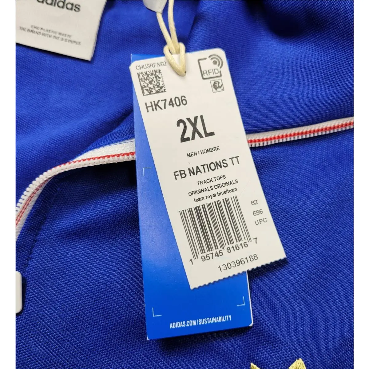 Adidas clothing - Adidas Beckenbauer FB Nations France - HK7406 - Blue Gold Red White 6