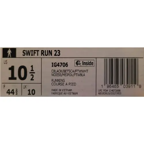 Adidas shoes Swift Run - BLACK/ RED/ WHITE 5