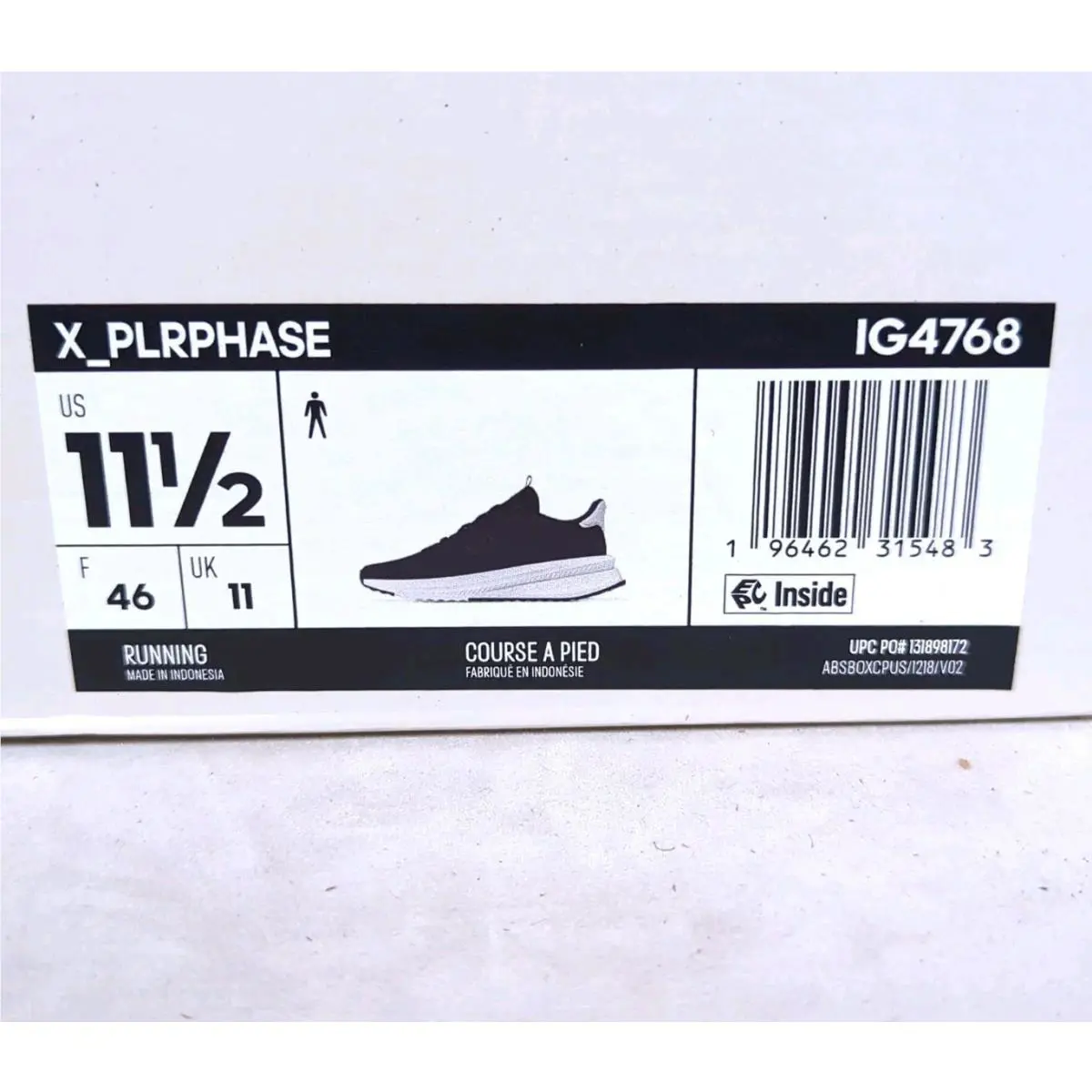 Adidas shoes - adidas X_PLRPHASE - IG4768 - Black (UPC: 196462315483) 9