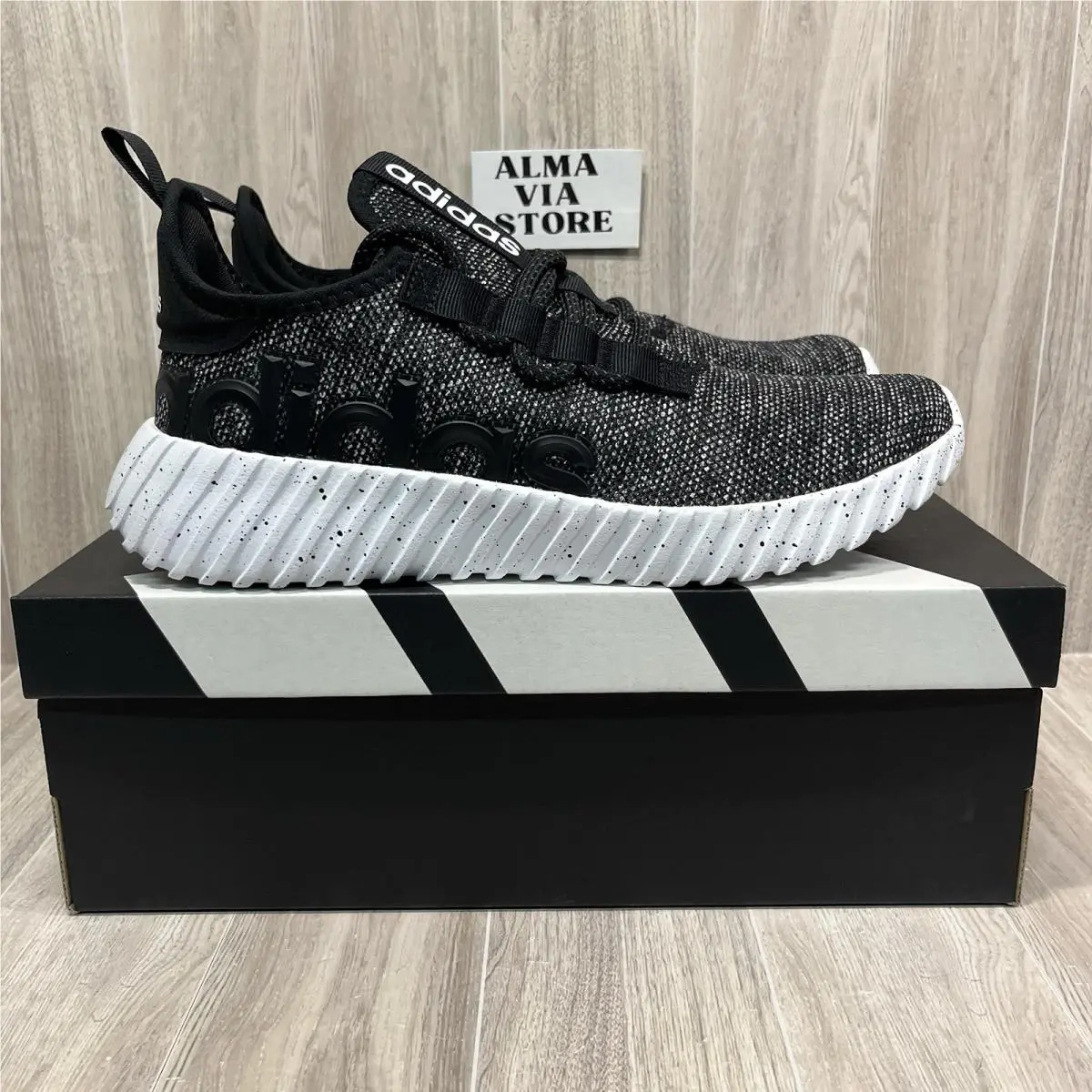 Kaptir 3.0 Black White Running Shoes Sneakers IF7314 Men’s Size 10 by Adidas