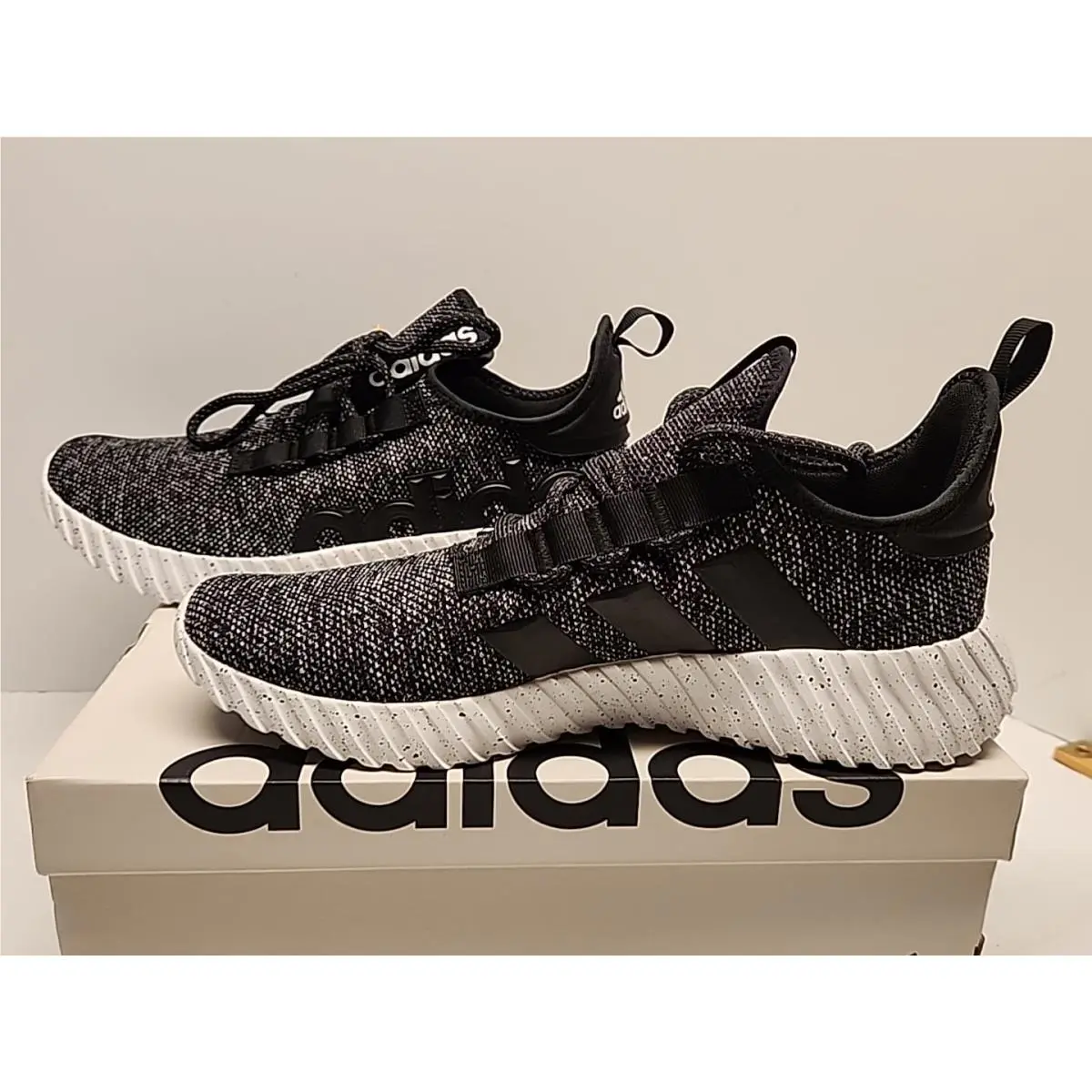 Adidas Kaptir 3.0 Black White Running Athletic Gym Sneakers Mens 11