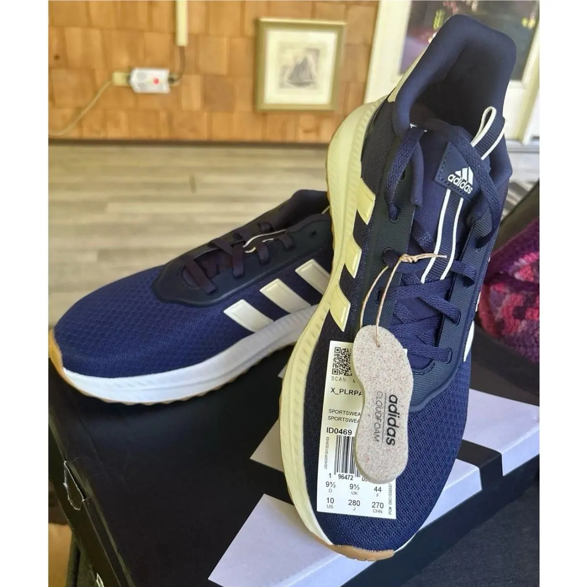 X_plr Path Shoes Men`s Size 10 Blue ID0469 Cloudfoam by Adidas
