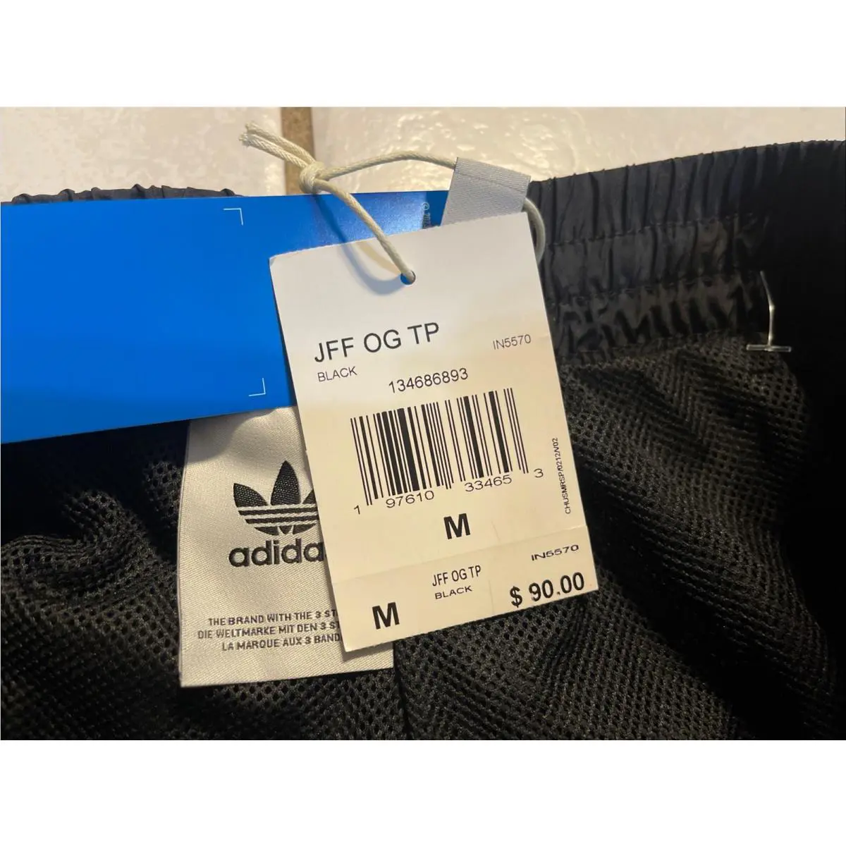 Adidas clothing - Adidas Jamaica OG Track Pants - IN5570 - Black Green Yellow 3