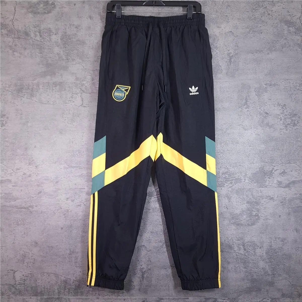 Jamaica National Team OG Woven Track Pants Mens Medium Black IN5570 by Adidas