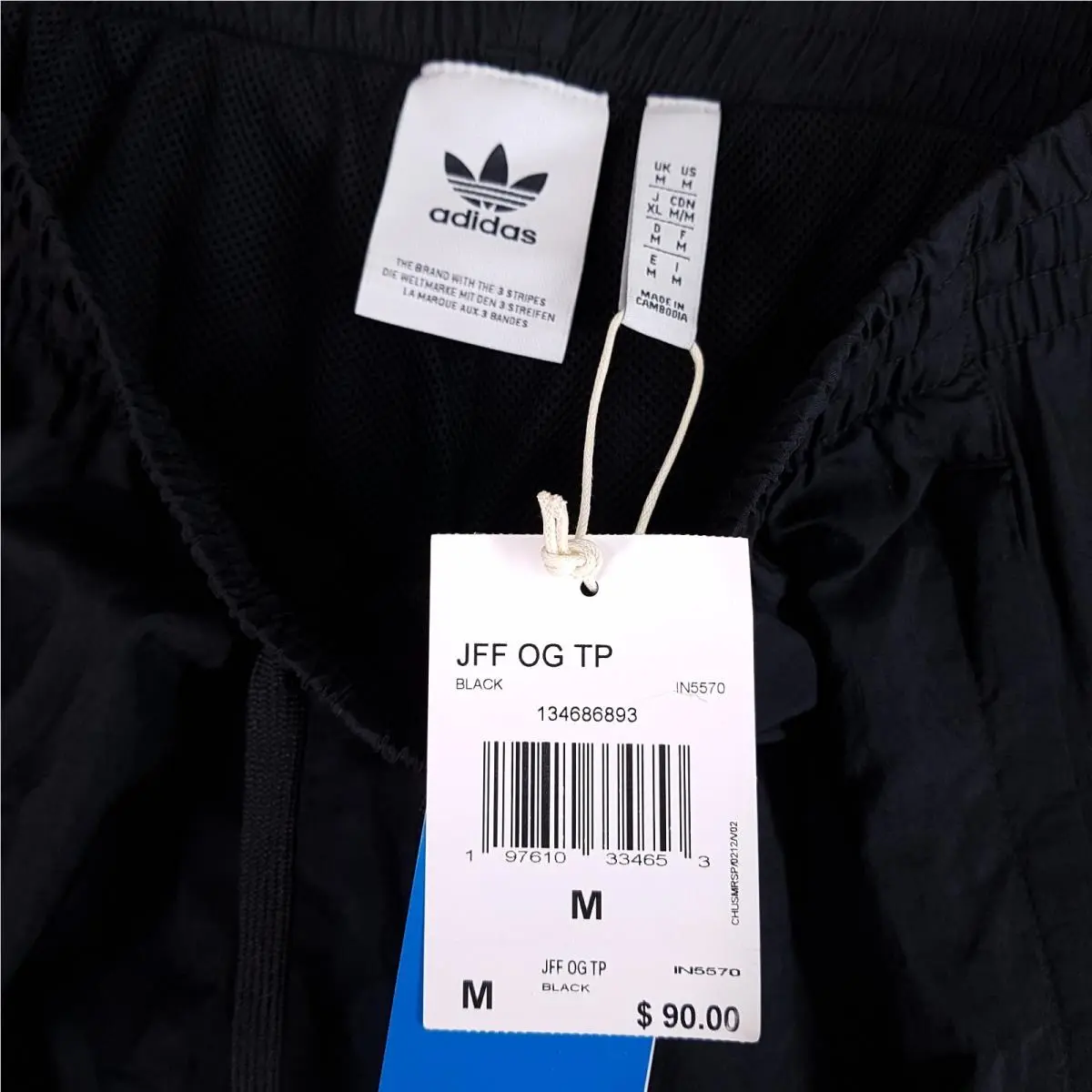 Adidas clothing - Adidas Jamaica OG Track Pants - IN5570 - Black Green Yellow 5