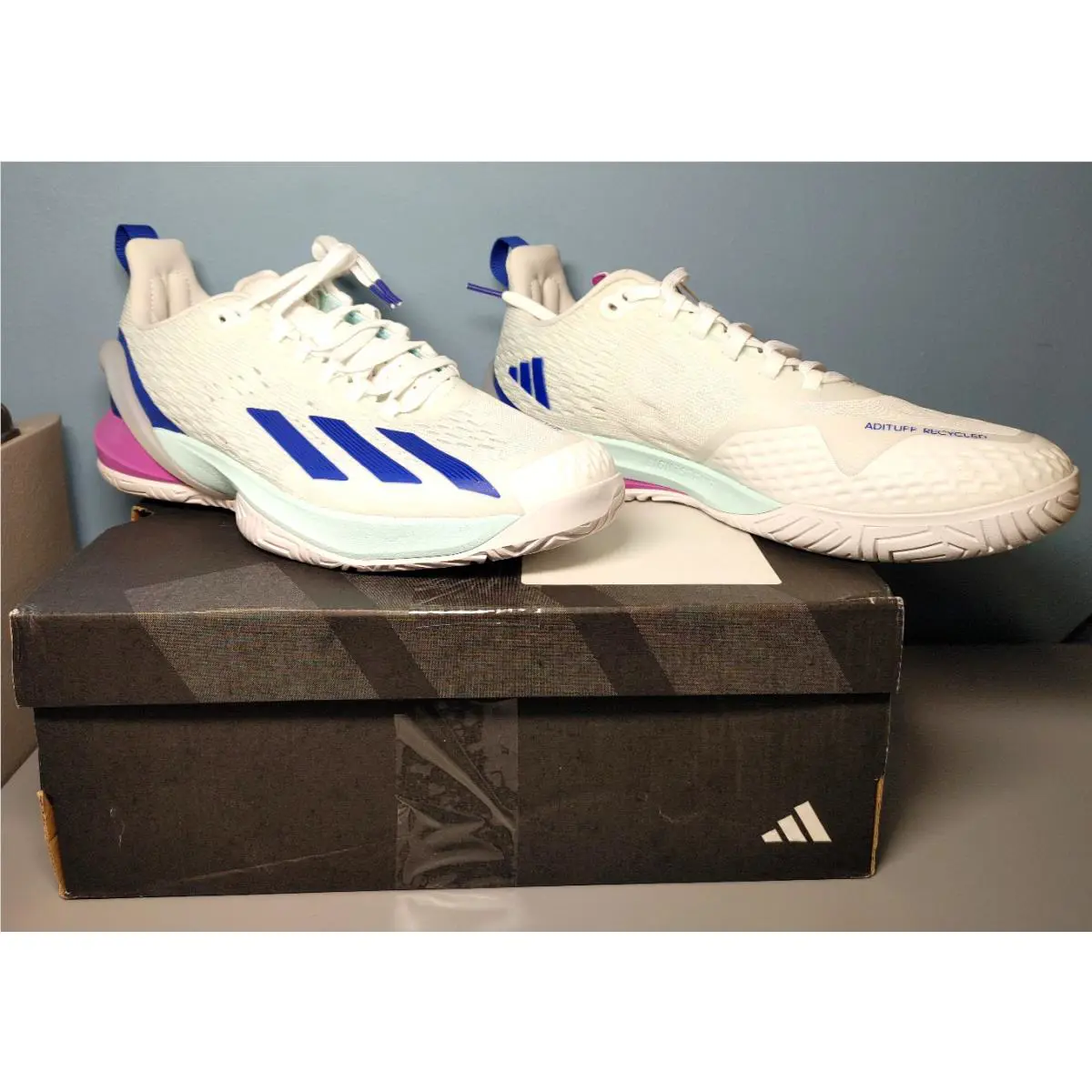 Adidas Adizero Cybersonic Men`s Athletic Shoes Multicolor Sneakers 8.5
